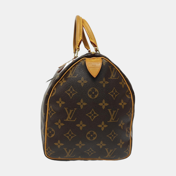 SPEEDY 30 Monogram Coated Canvas Brown