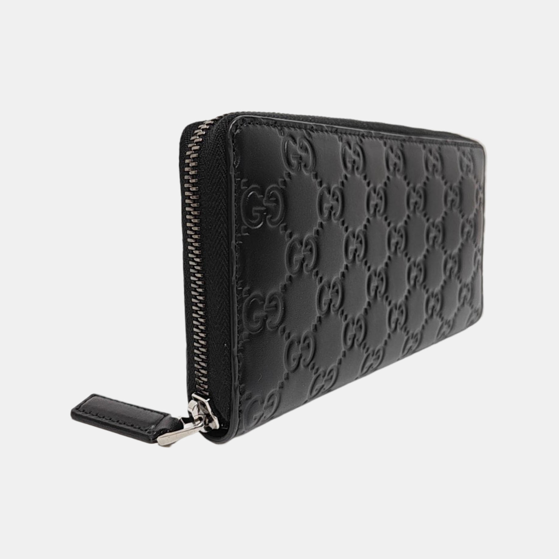 Signature Monogram Calfskin Black Wallet