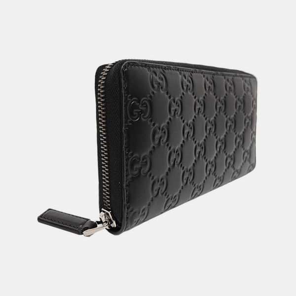 Signature Monogram Calfskin Black Wallet