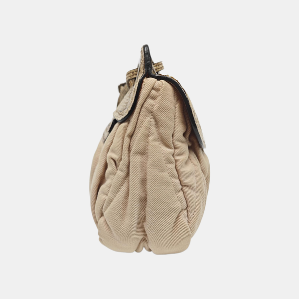 Canvas Shoulder Bag Beige
