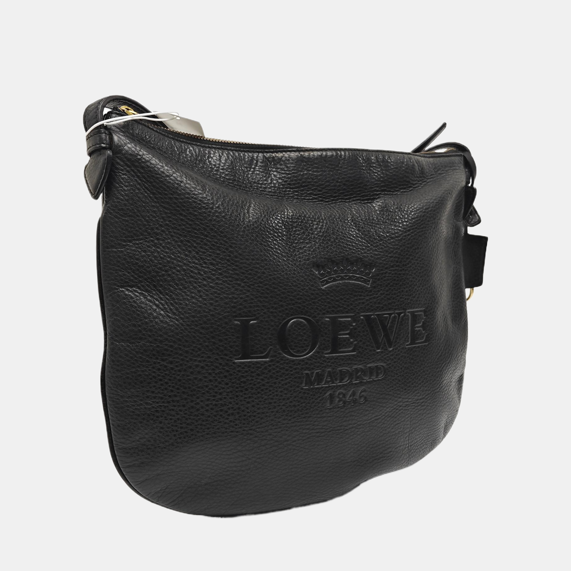 Calfskin Shoulder Bag Black