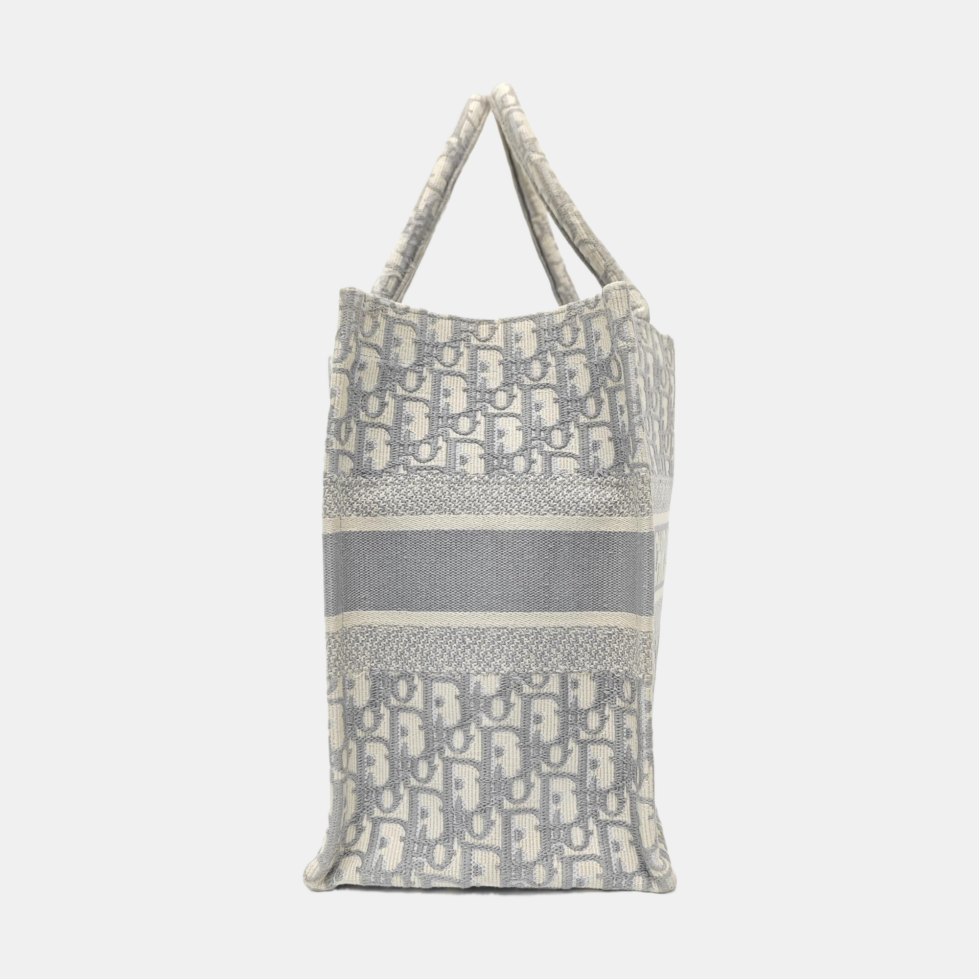 Book Tote Medium Oblique Canvas Gray