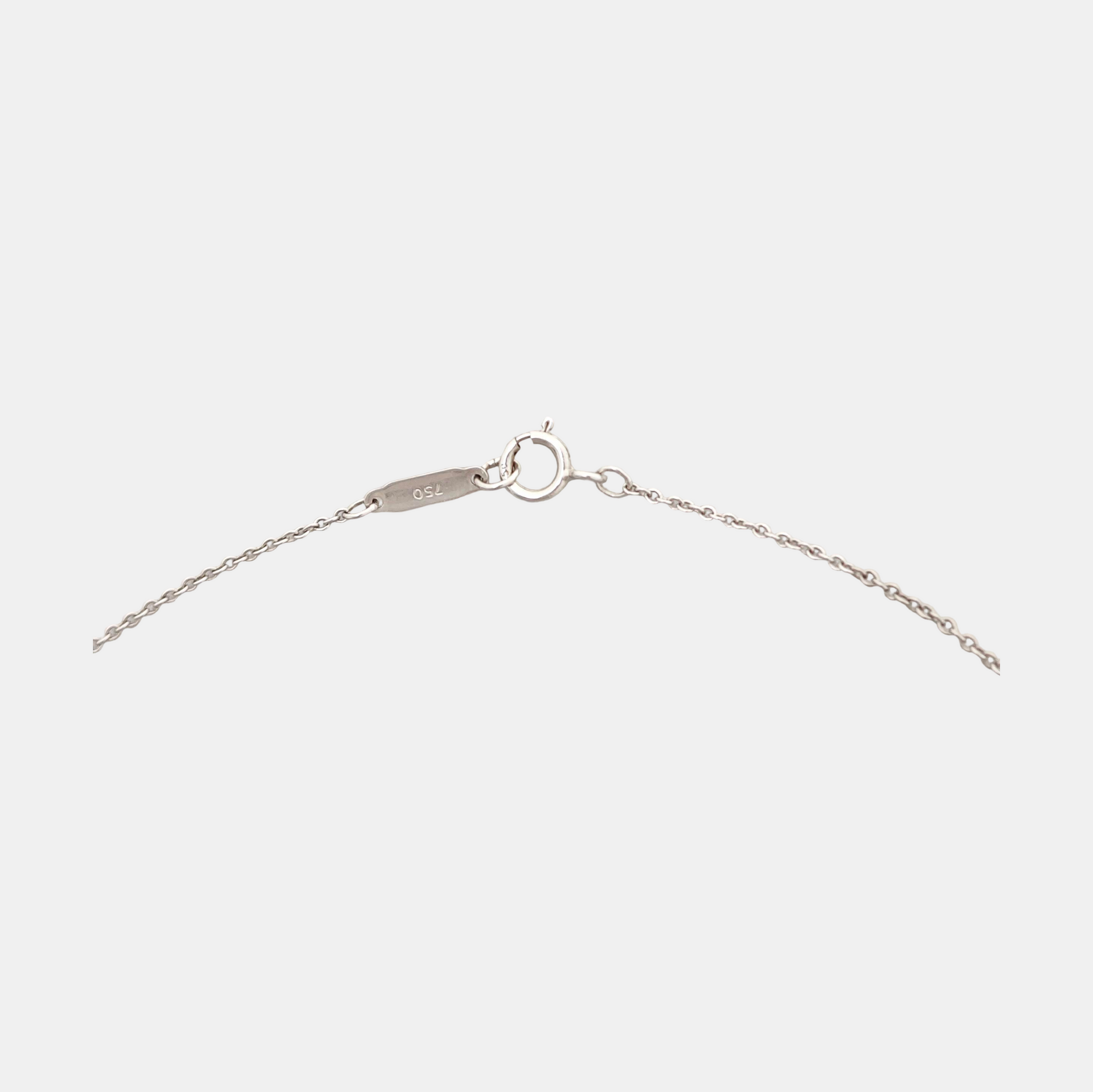 18k White Gold Silver Necklace