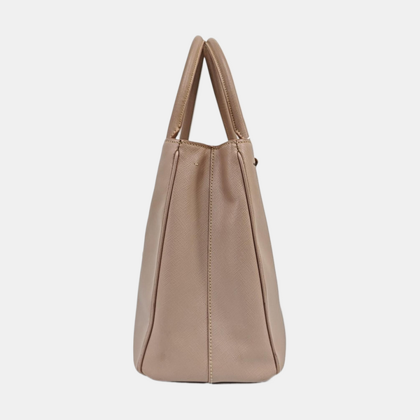 Galleria Large Saffiano Calfskin Beige
