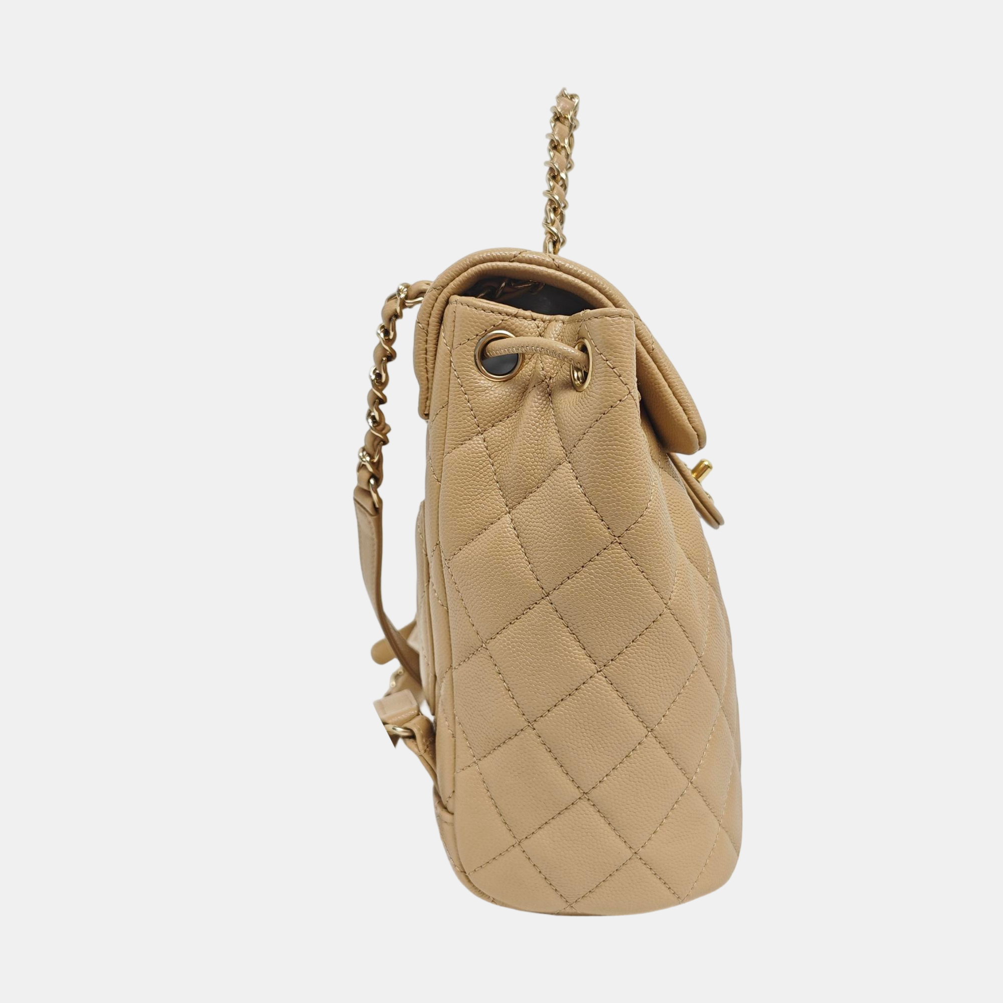 URBAN SPIRIT Quilted Grained Calfskin Beige