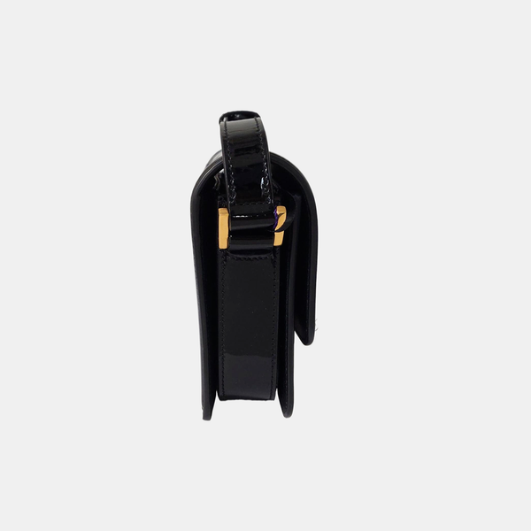 Authenticated pre-owned  SOLFERINO Small Patent Leather Black - Shoulder Bag at Looply