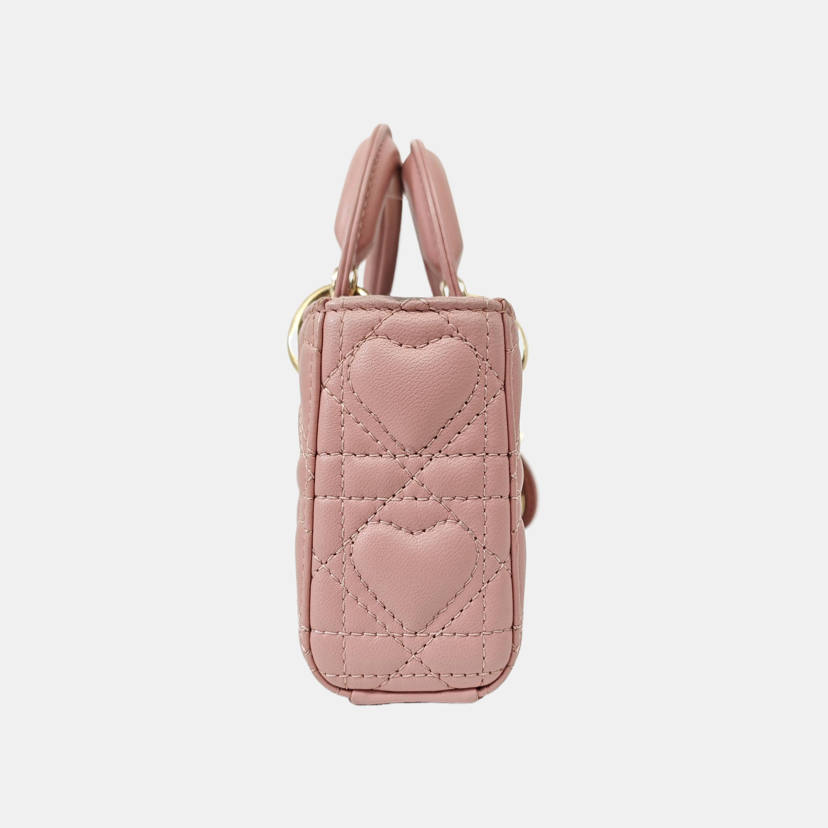 Lady D-Joy Super Mini Cannage Lambskin Pink