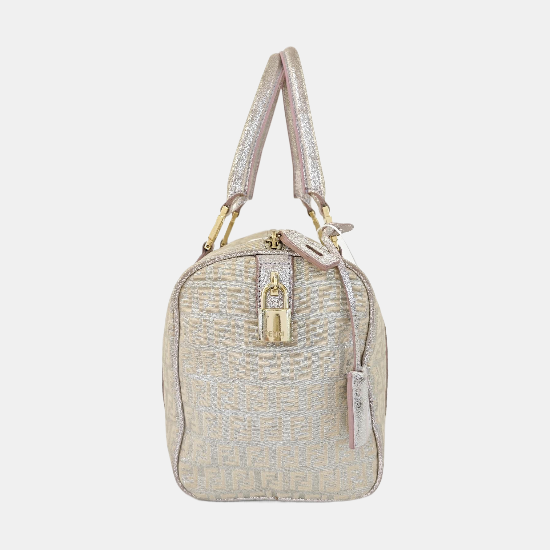Canvas Top Handle Bag White