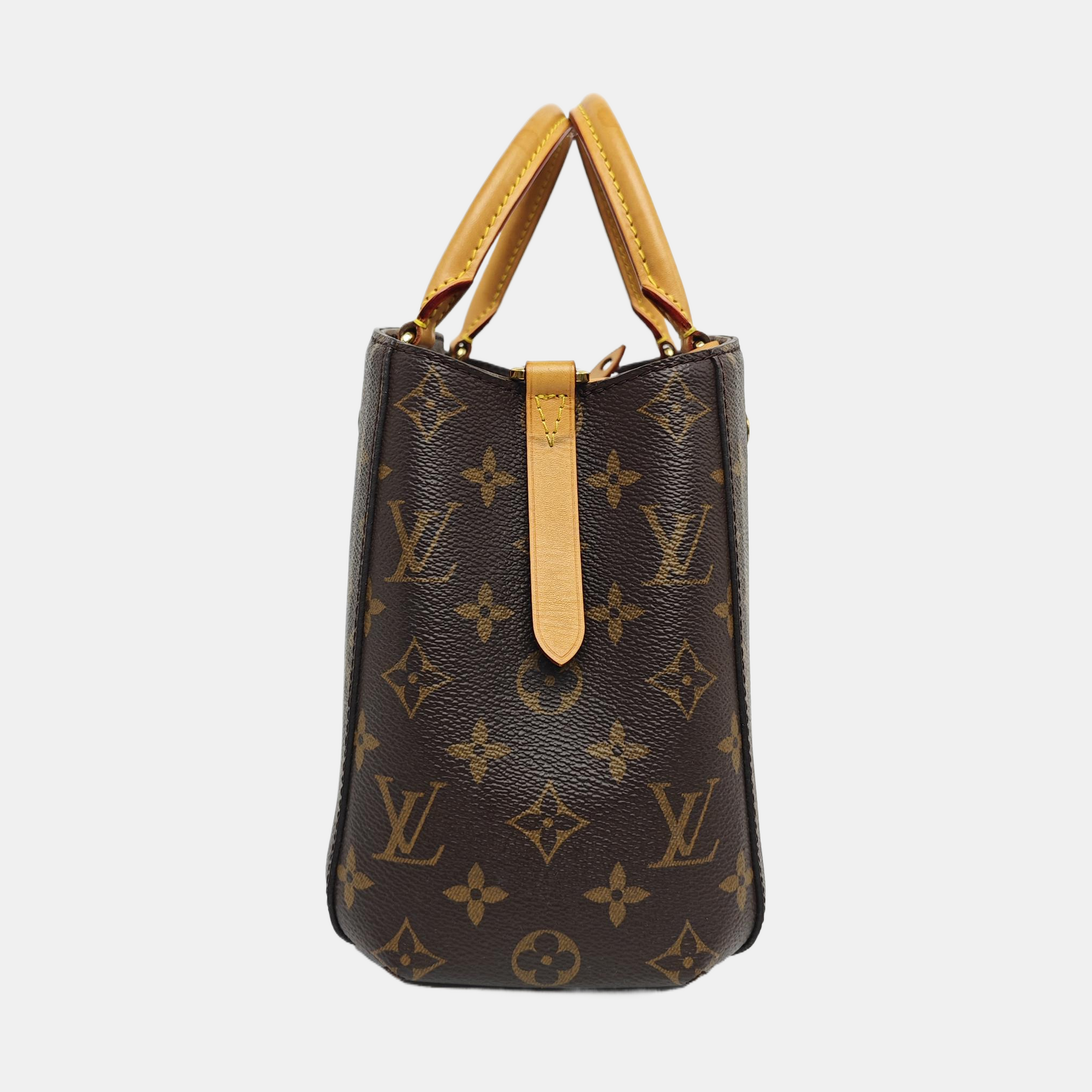 MONTAIGNE Monogram Coated Canvas Brown