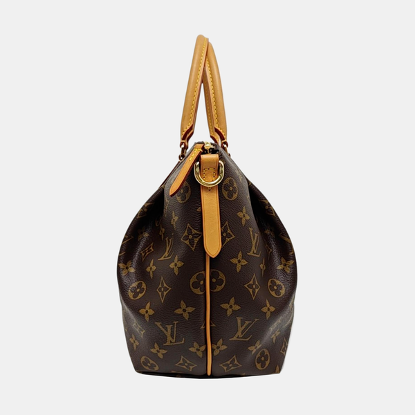 TURENNE MM Monogram Coated Canvas Brown