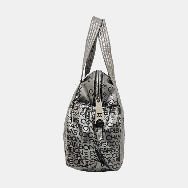 Plastic Tote Bag Gray