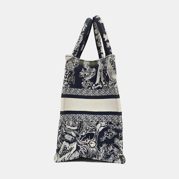 Book Tote Small Canvas Blue