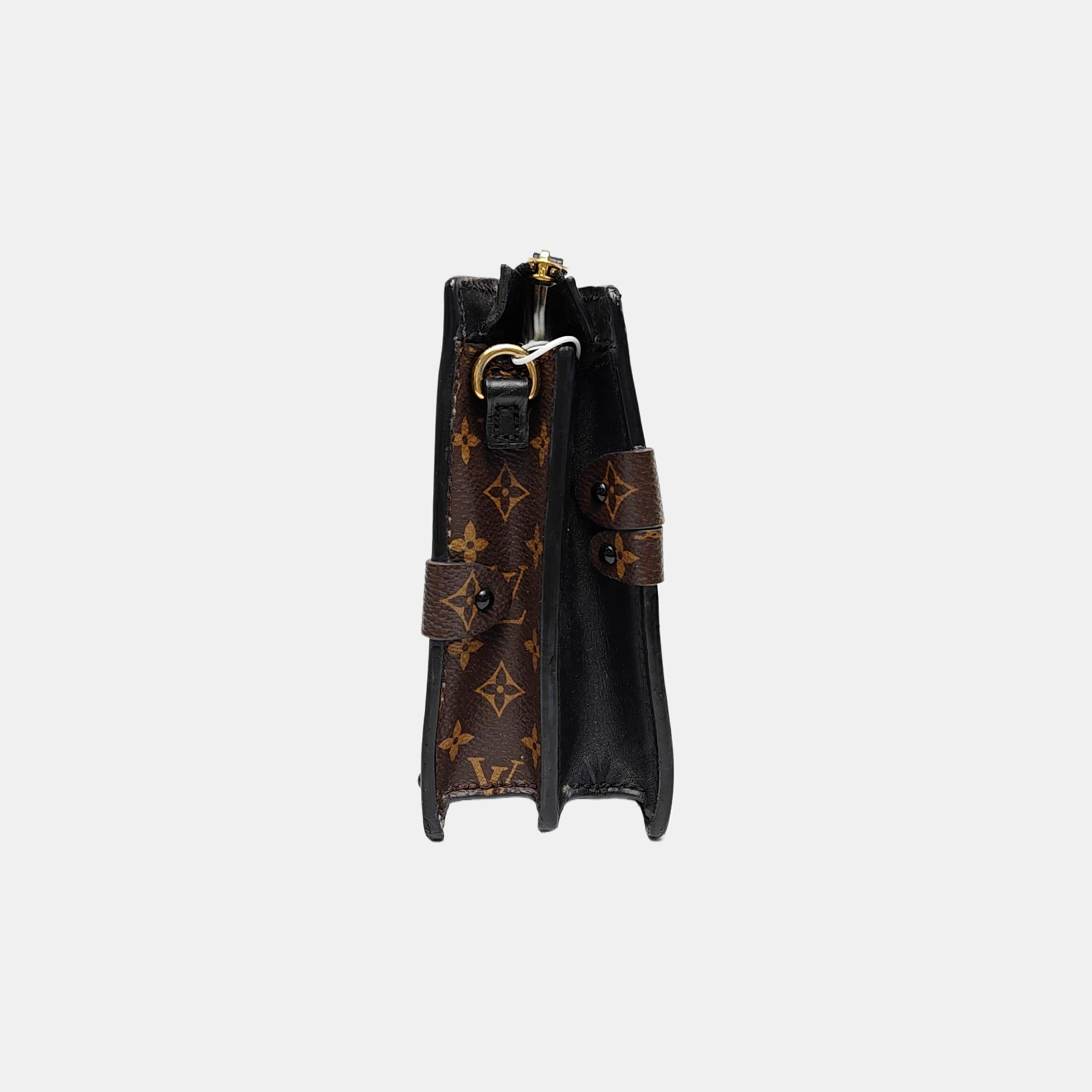 TRUNK Monogram Coated Canvas Brown