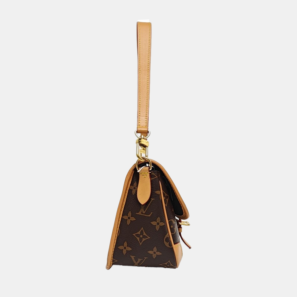 DIANE Monogram Coated Canvas Brown
