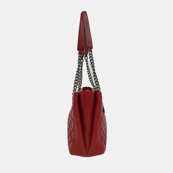 SHIVA Quilted Grained Calfskin Red