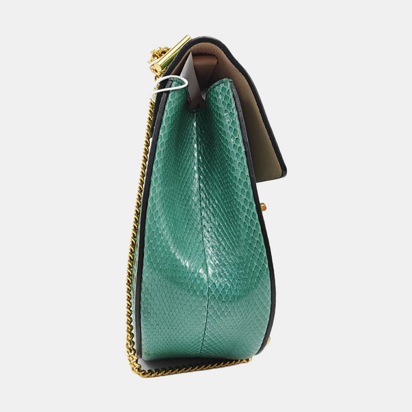 Drew Medium Calfskin Green
