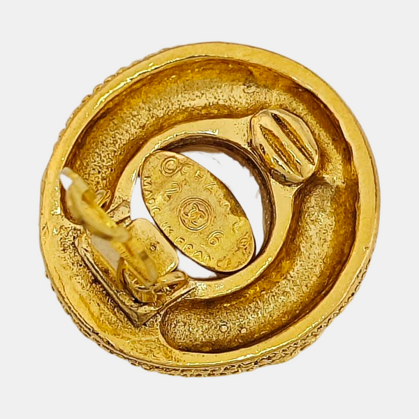 Metal Gold Clip On Earrings