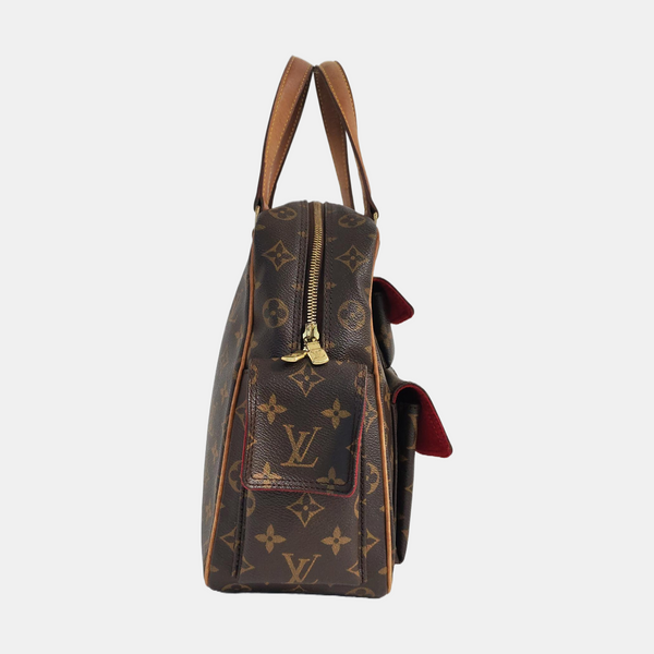 EXCENTRI-CITE Monogram Coated Canvas Brown