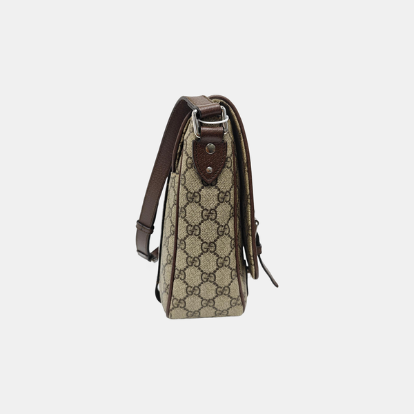 Monogram Coated Canvas Shoulder Bag Brown