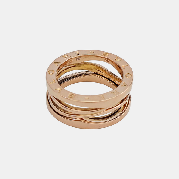 B.ZERO1 18k Rose Gold Ring EU 55