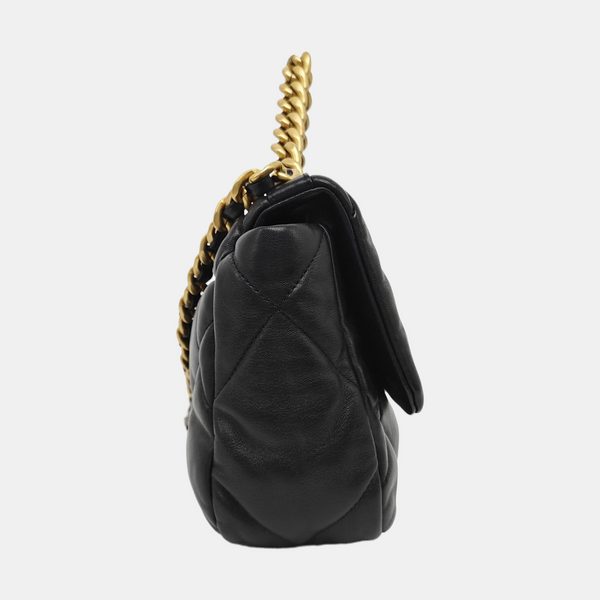 CHANEL 19 Small Quilted Lambskin Black