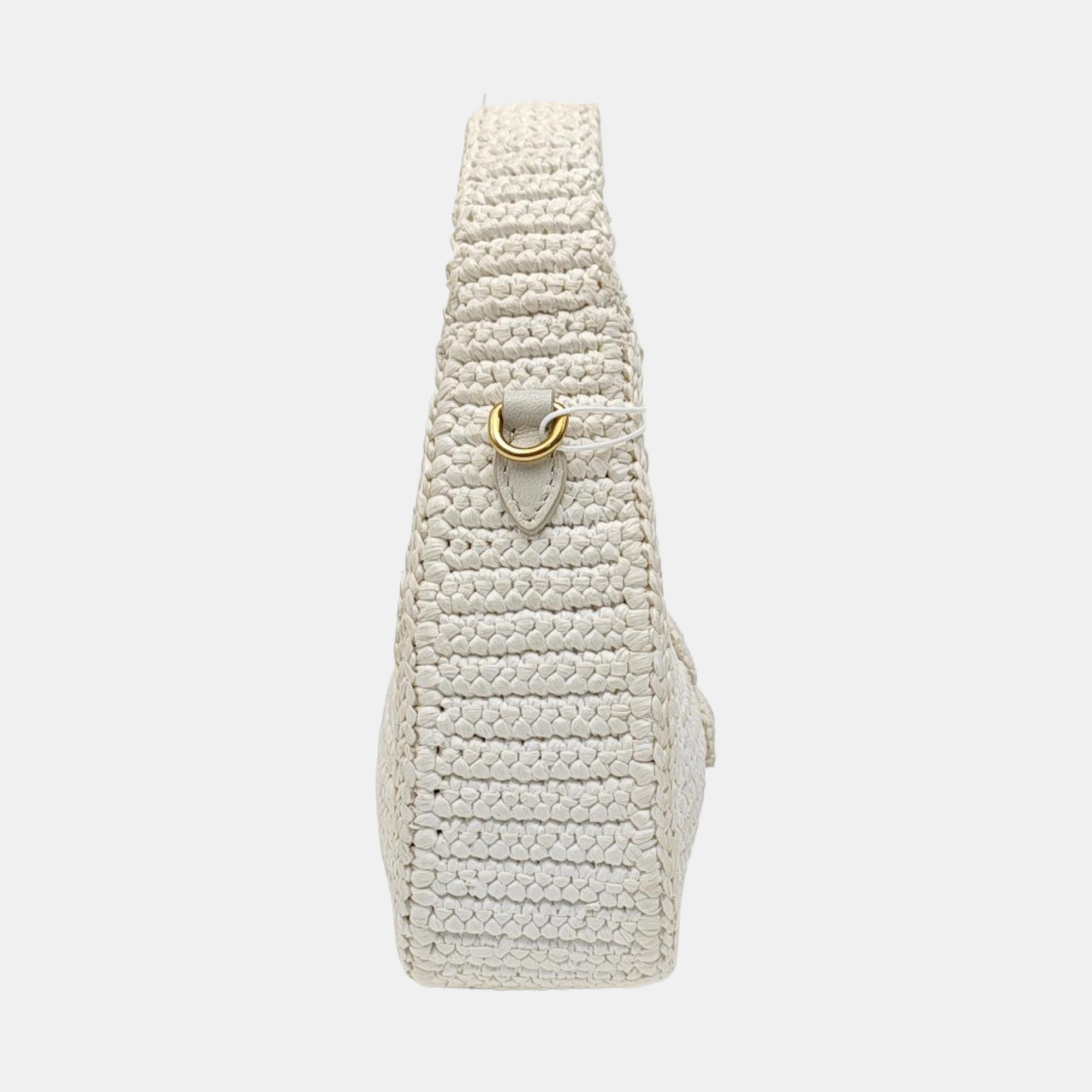 Fabric Shoulder Bag White