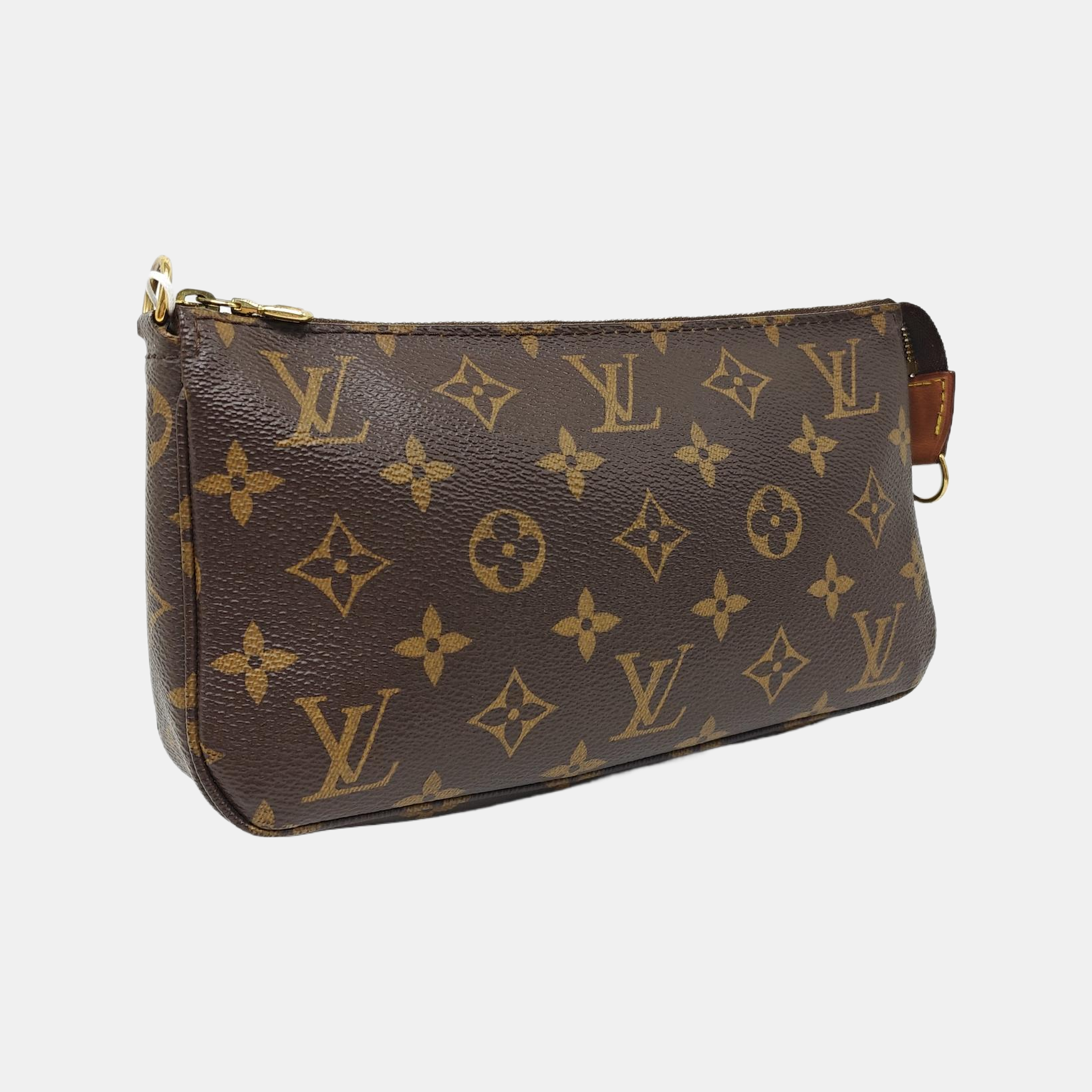 ACCESSOIRES GM Monogram Coated Canvas Brown