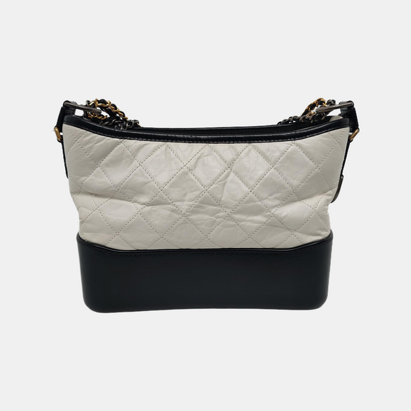GABRIELLE New Medium Quilted Calfskin White