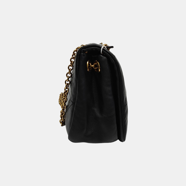 JAMIE Small Quilted Lambskin Black