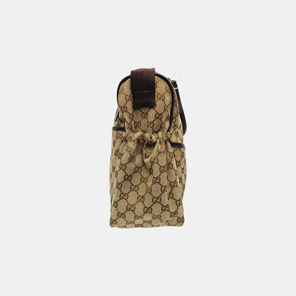 Monogram Canvas Shoulder Bag Black