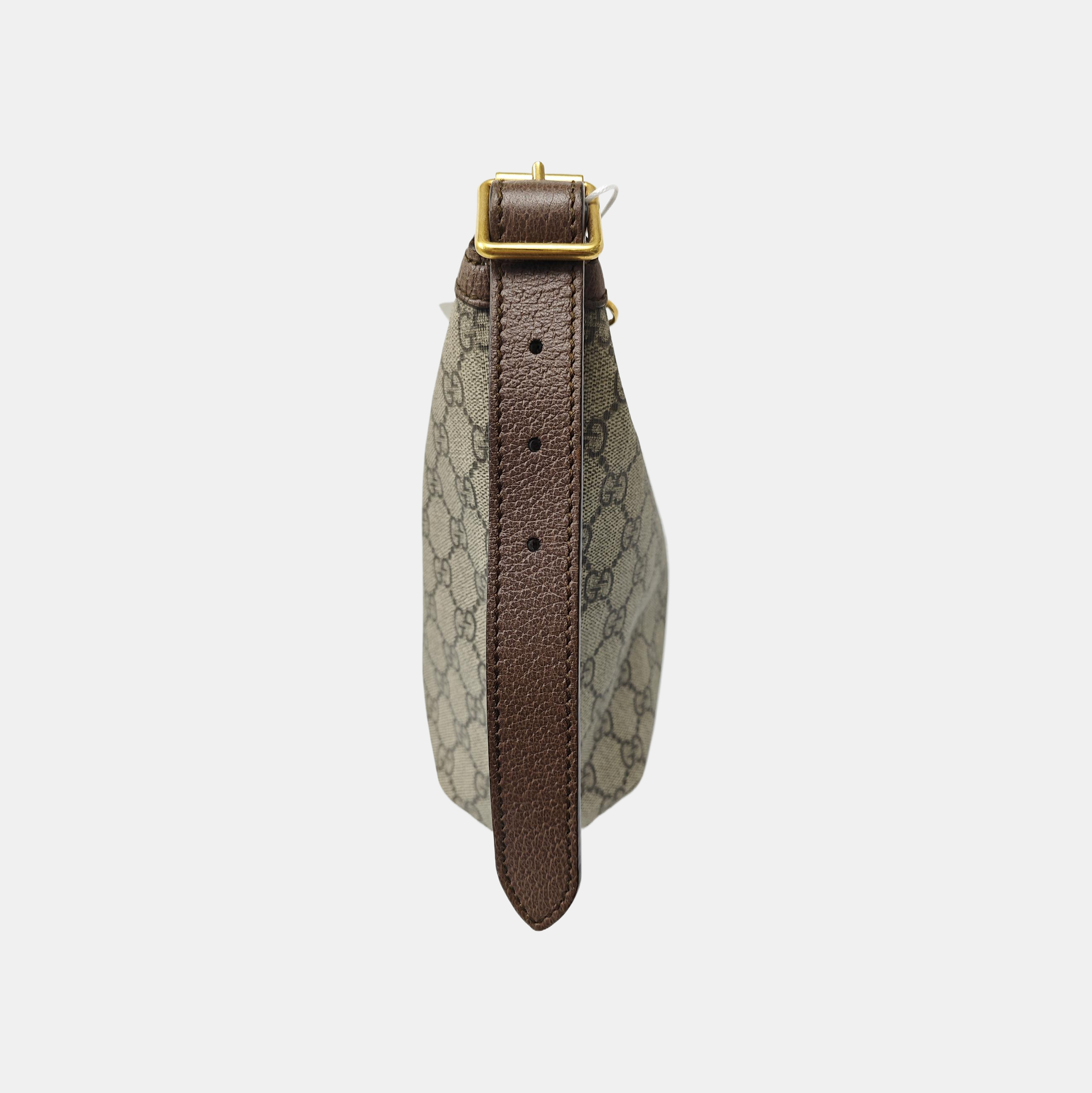 Ophidia Small Monogram Coated Canvas Beige