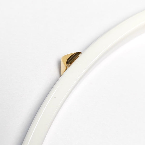 Synthetic Material White Bangle