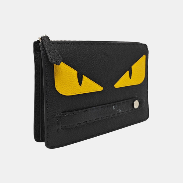 Authenticated pre-owned  Monster Calfskin Black - Clutch at Looply