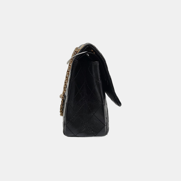 Authenticated pre-owned  2.55 227 (jumbo) Quilted Calfskin Black - Shoulder Bag at Looply