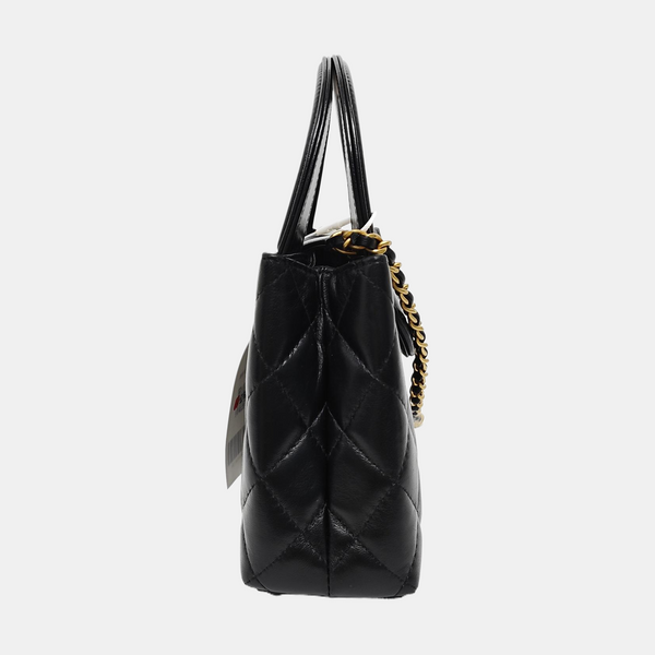 KELLY Mini Quilted Lambskin Black