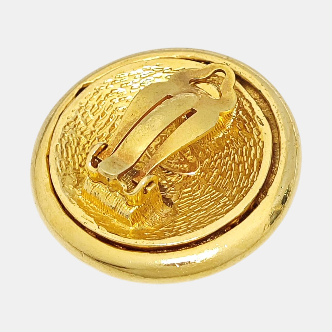 Metal Gold Clip On Earrings
