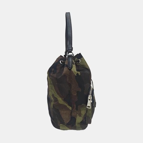 Nylon Bucket Bag Multicolor