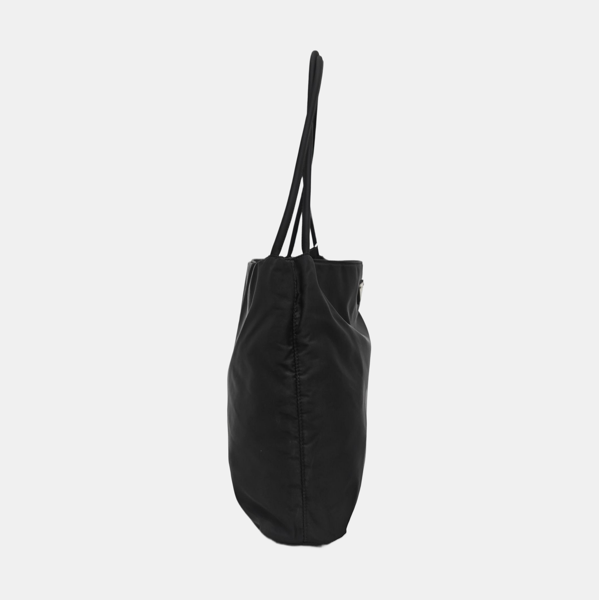 Nylon Tote Bag Black