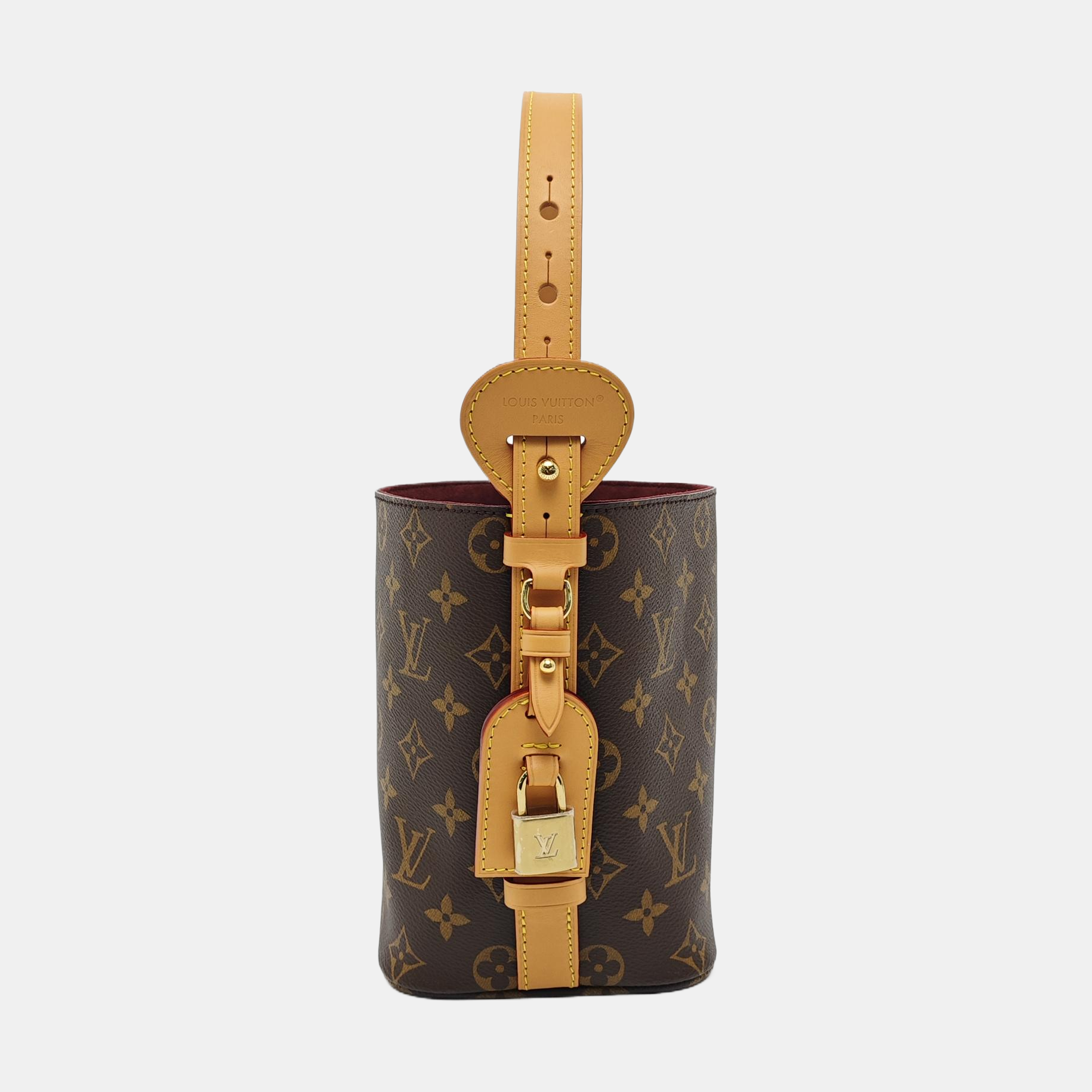 ALL IN BB Monogram Coated Canvas Brown
