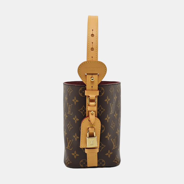 ALL IN BB Monogram Coated Canvas Brown