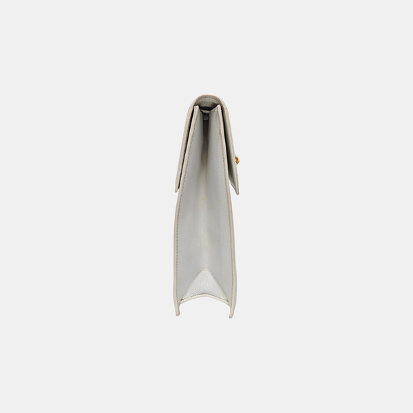 Calfskin Shoulder Bag White