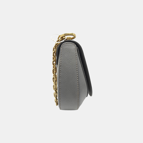 Calfskin Shoulder Bag Gray