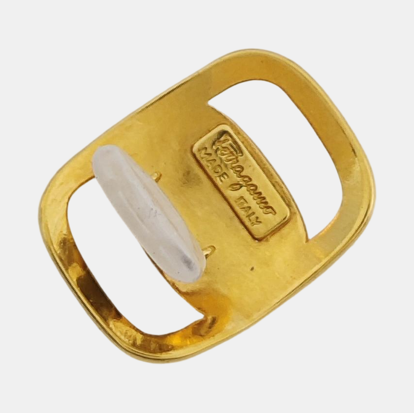 Metal Gold Clip On Earrings