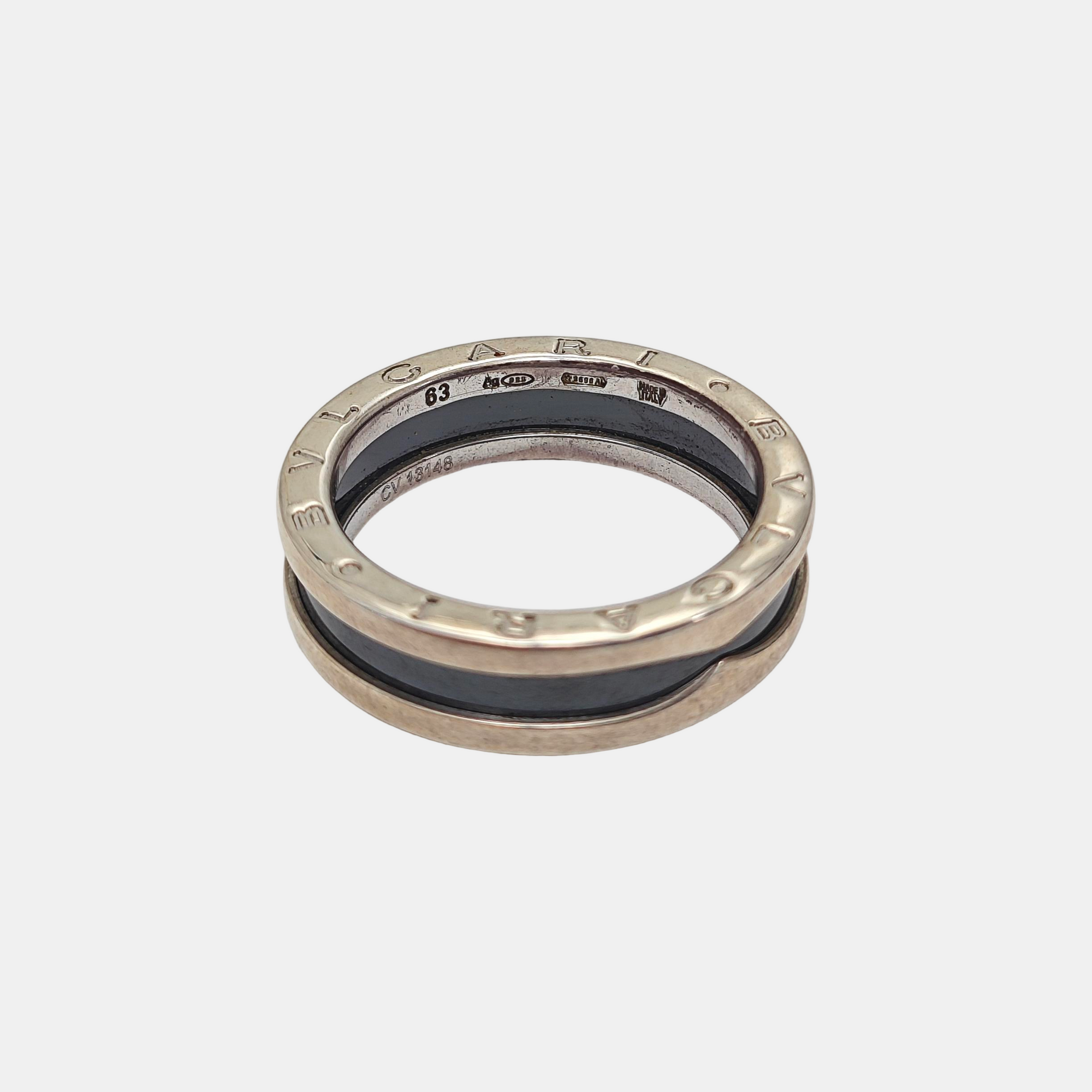 B.ZERO1 925 Sterling Silver Ring EU 63