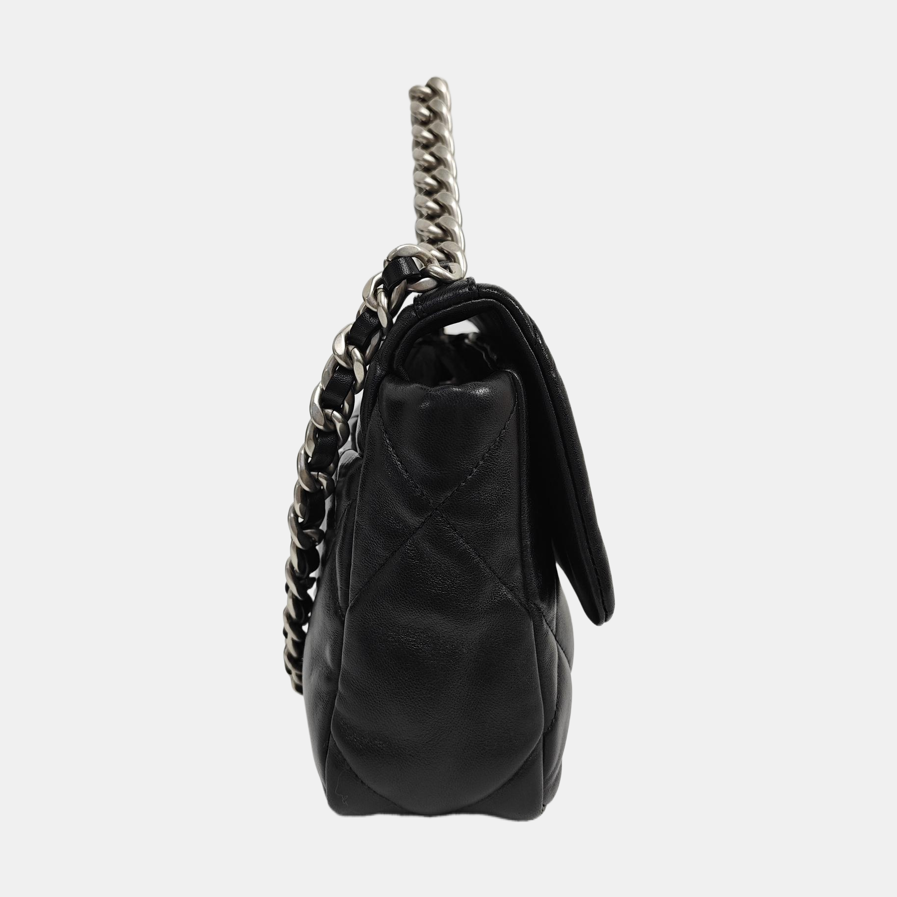 CHANEL 19 Small Quilted Lambskin Black