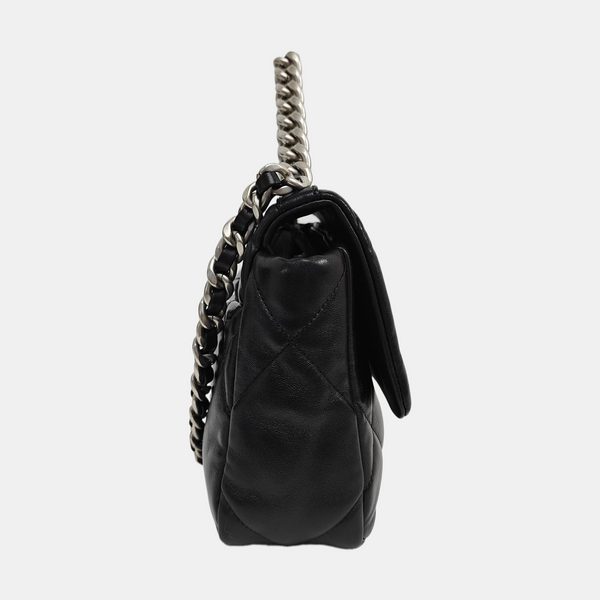 CHANEL 19 Small Quilted Lambskin Black