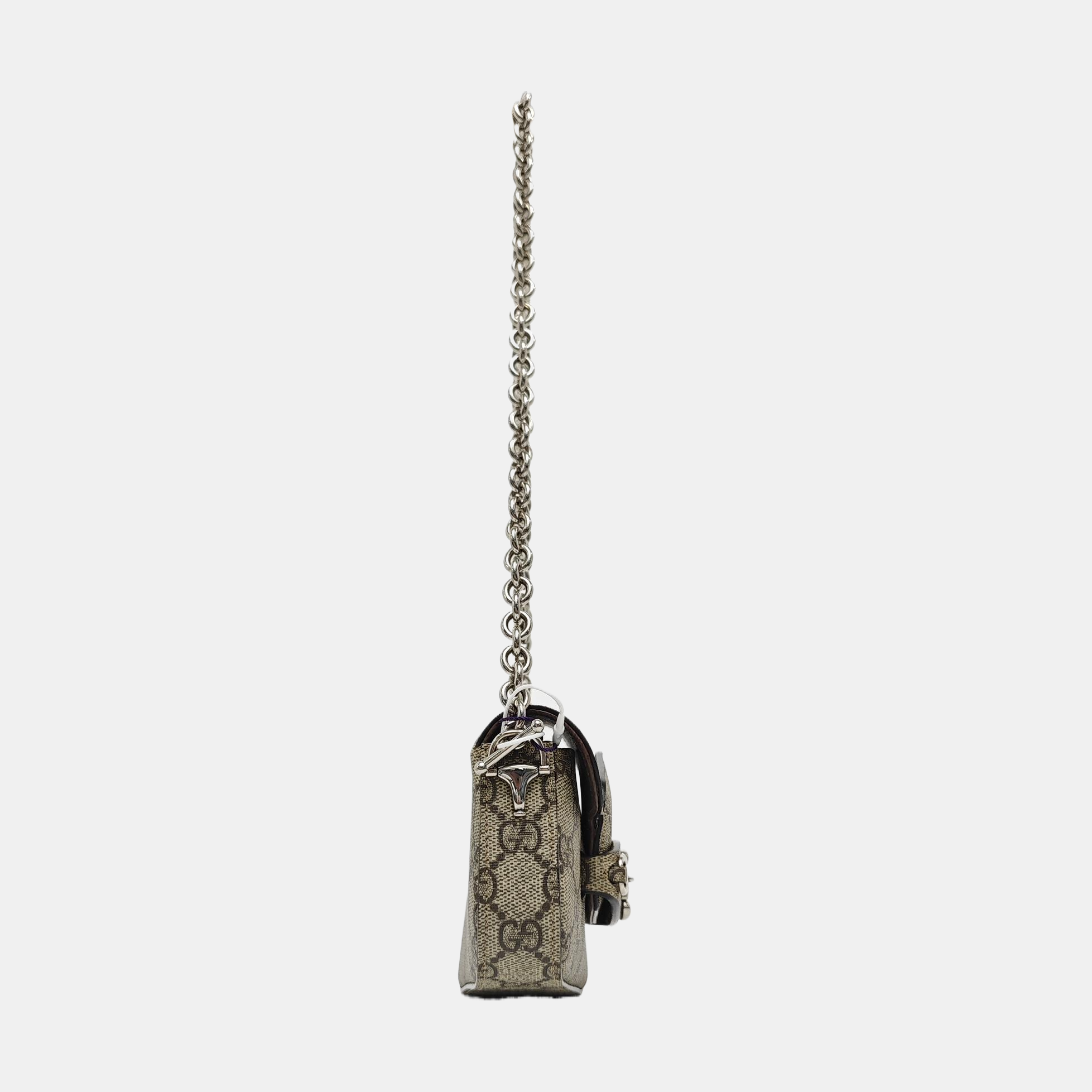 Horsebit 1955 Mini Monogram Coated Canvas Beige