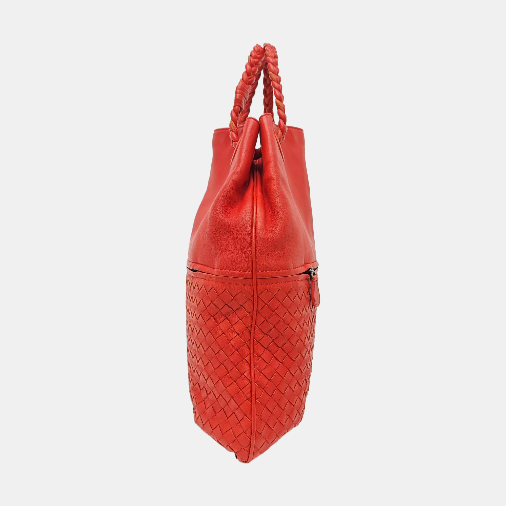 Lambskin Tote Bag Red