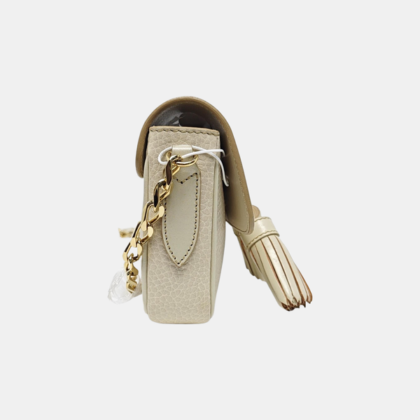 Calfskin Crossbody Bag Beige
