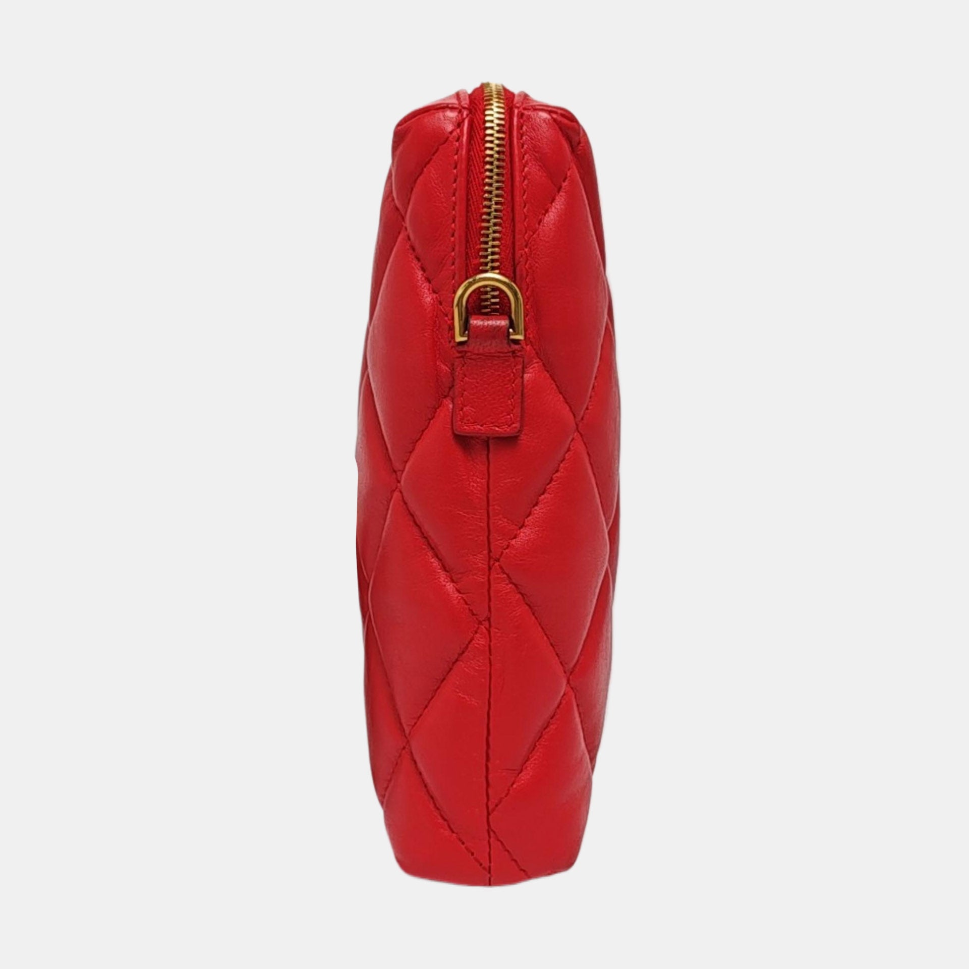 Touch Quilted Calfskin Red